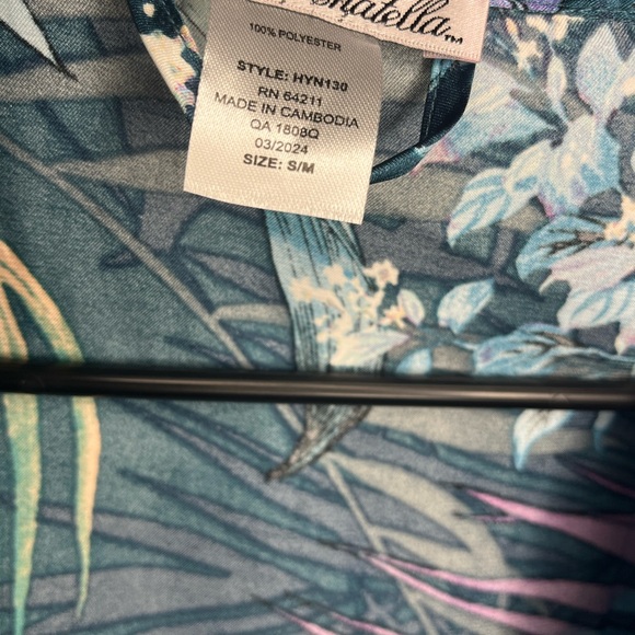 Linea Donatella Blue Floral Chemise - Picture 7 of 7